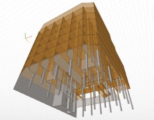 La Borda es un edificio de 7 plantas en madera que albergará 30 pisos e instalaciones comunes